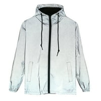 Reflektirajuće jakne za žene i muškarce Plus size vodootporna vjetrovka s kapuljačom kaput jednobojna hip hop bluza na otvorenom