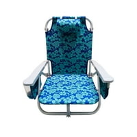Aluminijska stolica za plažu s uklonjivom hladnjakom, ležeći položaj, kapacitet u kilogramima