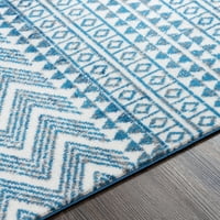 Umjetnički tkalci Cesar marokanski tepih, plava, 6'7 9 '