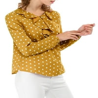 Jedinstvene ponude ženske košulje s dugim rukavima polka točkica