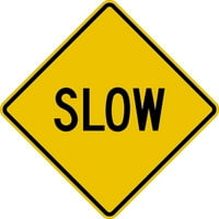 Prometni znakovi - znak usporavanja, aluminijski inženjerski znak, znak odobren za vrijeme ulice, znak 0. Debljina
