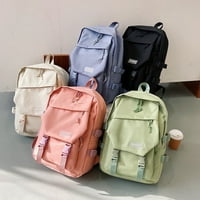 Dječji ruksak jednobojne školske torbe studentska torba za djevojčice Bijela