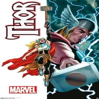 Stripovi iz generacije: nedostojni Thor i moćni Thor plakat na zidu, 22.375 34