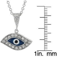 Ženska cz sterling srebrna modna ogrlica za oči