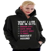 Ženski pulover s kapuljačom za životinje, dukserica, što tražim u daru za pse Basset Hound za dečke