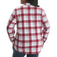 Ženska casual pletena majica od flisa s dugim rukavima veličine plus
