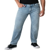 Silver Jeans Co. Muški Eddie opušteni traperice s konusnim nogama, veličine struka 28-44