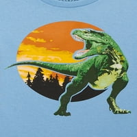 Majica s uzorkom dinosaura za dječake s kratkim rukavima 2 pakiranja veličina od 2 inča