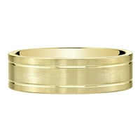 Muški zaručnički prsten od 14k žutog zlata