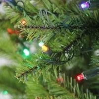 9-inčno umjetno božićno drvce od Sjevernog bora s predosvijetljenjem-višebojna LED svjetla