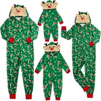 Obiteljski Božićni pidžama Setovi, gornji dio dugih rukava i duge hlače, Odjeća za spavanje za malu djecu, žene, muškarce, parove