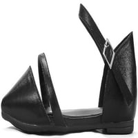 Mio Marino d'Orsay šiljasti stanovi nožnih prstiju - Ženske cipele za haljine za gležnjeve - kopča za brzo otpuštanje