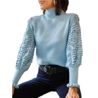 A / jesen/ zima ženske modne pulovere dugih rukava džemper s uspravnim ovratnikom džemperi vrhovi