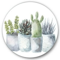 Dizajnerska umjetnost sočne I kaktusne Sobne biljke farmhouse of the meme - disk od 23