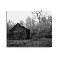 Seoska seoska koliba u crno-bijeloj pejzažnoj fotografiji, 30 godina, dizajnirao Nick Saez