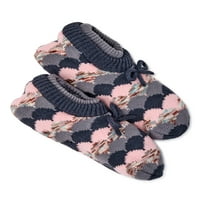 Joyspun ženske pletene čarape s dvostrukim manžetima, 1-pack, veličina 4-10