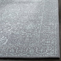 Tradicionalna vunena prostirka, Opal siva, 9' 12'