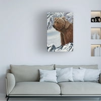 Eileen Herb-Witte 'Grizzly Snjeg Mountain' platno umjetnost