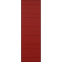 Ekena Millwork 12 W 65 H TRUE FIT PVC Horizontalni sloj moderni stil Fiksni nosač, vatra crvena