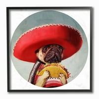Mops u Sombreru s uzorkom veselog psećeg psa, dizajnirala Lucia Heffernan