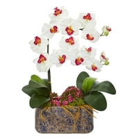 Falaenopsis Umjetni aranžman Orhideja u keramičkoj vazi