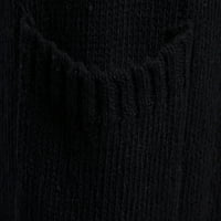 Jesen-zima majica s kapuljačom kaput kišna jakna Hoodies za muškarce ugrađeni pleteni džemper s kapuljačom Modni kardigan dugi trenč