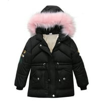 Zimske jakne od flisa za djevojčice i dječake s kapuljačom lagana donja jakna s patentnim zatvaračem topla zimska odjeća