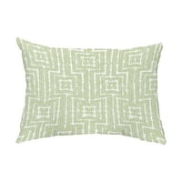 Jednostavno Daisy, 14 20 tkani tiki zeleni sažetak dekorativni vanjski jastuk