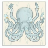 Dječja soba iz alokacije Popsicle Octopus Ocean Sea Animal Blue dječji crtež zidna ploča Daphne Polselli