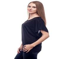 Ženski kratki rukavi navučeni Dolman majica