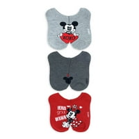 Mickey & Friends Valentinovo Ženske čarape bez showa, 6-pack, veličina 4-10