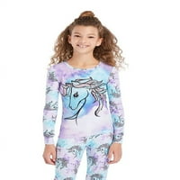 Pidžama Set za djevojčice s dugim rukavima veličine 4-14