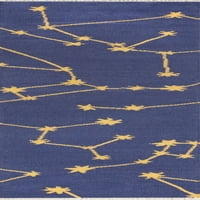 Moderni geometrijski trkački tepisi u plavoj i žutoj boji, 27,60 96